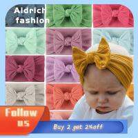 ALDRICH FASHION ใหม่ เด็ก ผ้าโพกหัวติดโบว์ ที่คาดผมเด็ก ที่คาดผมถัก ผ้าพันหัวยางยืด ที่คาดผมยาง