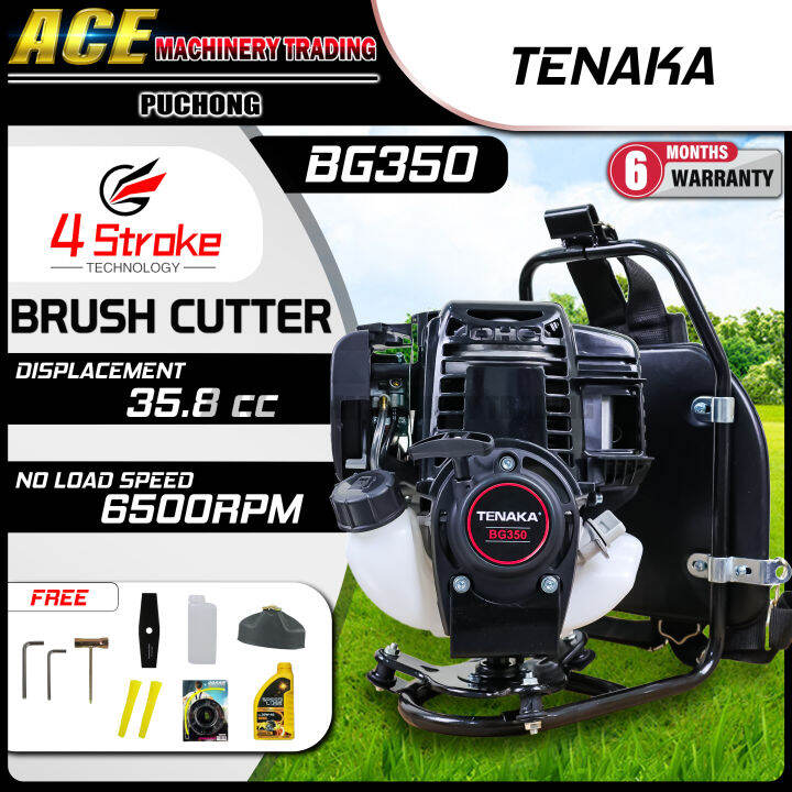 Tenaka Backpack Brush cutter /Mesin Rumput 4 Stroke (BG350) 35.8cc | Lazada