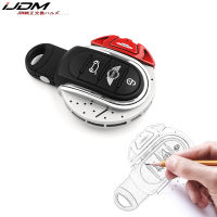 iJDMTOY Red JCW Brake Disk Shape Key Fob Shell Cover For MINI Cooper 3rd Gen F55 F56 F57 F54, Gen2 F60 Countryman Smart Key