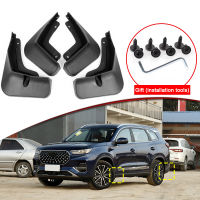 รถจัดแต่งทรงผม Fit สำหรับ Chery Tiggo 8 Pro 2021-2023รถ Mud Flaps Splash Guard Mudguards MudFlaps ด้านหน้าด้านหลัง Fender อุปกรณ์เสริมอัตโนมัติ