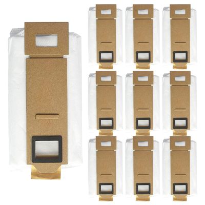 10 Pack Dust Bags Accessories for Xiaomi Roborock S7 T7S T7Plus T7S Plus, Vacuum Cleaner Bags Automatic Suction Station