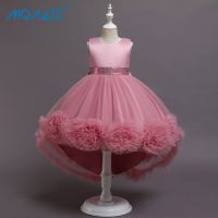 MQATZ Summer Big Flower Kids Fluffy Dress For Girls Children Costumes Birthday Baby Girl Party Tutu Dress Wedding Princess Dresses Evening Vestido 2-10 Years