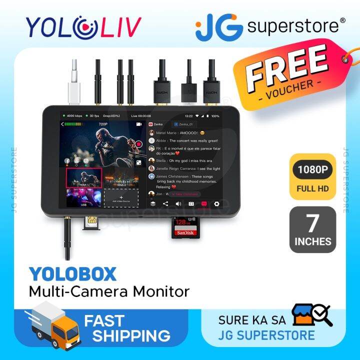 YoloLiv Yolo 7" 1080P AllinOne MultiCamera Monitor with Live