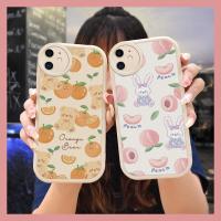 solid color simple Phone Case For iphone 12 Mini Silica gel heat dissipation cartoon anti-fall airbag dust-proof cute