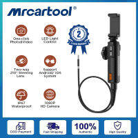 MRCARTOOL 210° 6 LED HD 1080P 6.35mm กล้องเอนโดสโคปท่ออุตสาหกรรมกันน้ําสําหรับพีซี IOS Android