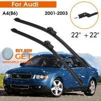 Car Wiper Blade For Audi A4(B6) 2001 2003 Windshield Rubber Silicon Refill Front Window Wiper 22 quot; 22 quot; LHD RHD Auto Accessorie