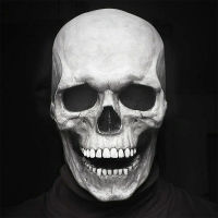 Halloween Mask Skull Mask Movable Jaws Full Head Halloween Decoration Horror Mask Cosplay Party Decoration Skull Helmet