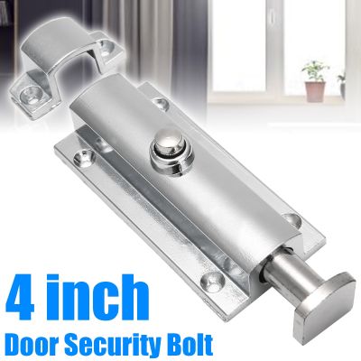 【LZ】 4 Inch Door Window Security Bolt Button Open Spring Lock Latch Home Hardware Door Bolts