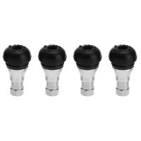 4pcs Car Chrome Rubber Tubeless Wheel Tyre Tire Valve Stem Cap Covers Tire Valve for Standard 11mm Rim Hole Car Accessories