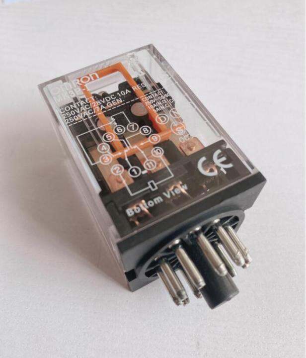 mk3p-i-รีเลย์กลาง-mk3p-รีเลย์แม่เหล็กไฟฟ้าขนาดเล็ก11pin-dc24v-dc12v-ac220v-ac110v