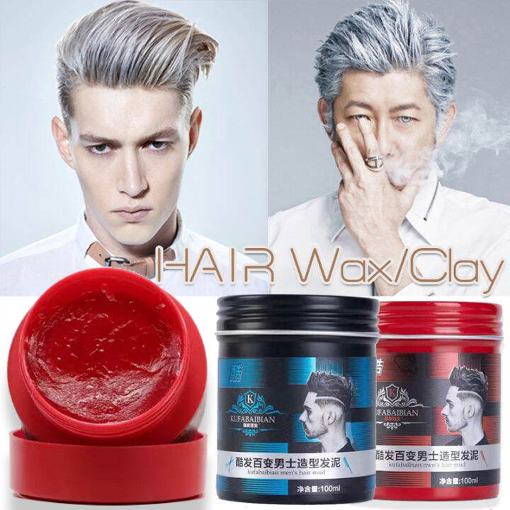 Hair Wax For Men Hair Molding Spray Strong Hold Styling Cream Hair Clay Texture and Volumizing