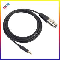 XLR 3Pin ตัวเมียถึง3.5มม. สายไมโครโฟนสายออดิโอตัวผู้สำหรับโทรศัพท์