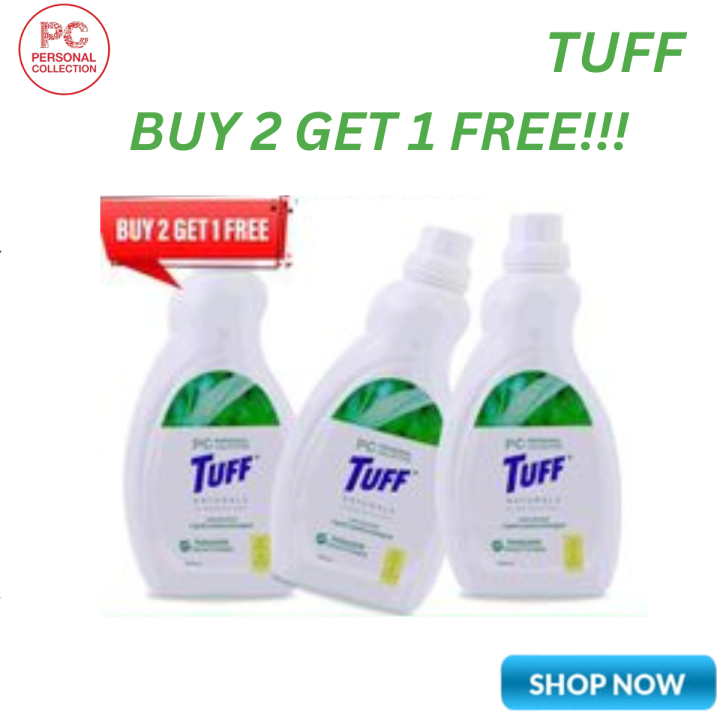 TUFF NATURALLY Superior Stain Removal Liquid Laundry Detergent 1000ml
