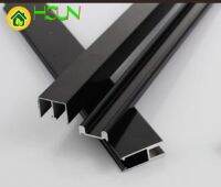 ◎ Black 8mm glass rail guide sliding door accessories showcase sliding door rail bread cabinet slot mute