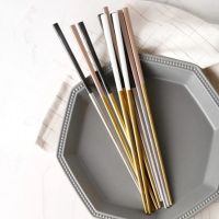 Portuguese chopsticks 304 stainless steel chopsticks Gold plated chopsticks 23CM