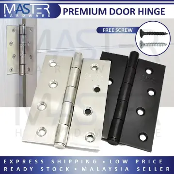 2Pcs 4 Inch Stainless Steel Butterfly-Shaped Quiet Door Hinge for Wooden  Door Door Hardware