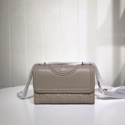 2023 new TORY BURCH FLEMING SHOULDER BAG SILVER MAPLE