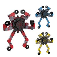 Fingertip Spinner Deformable DIY Chain Decompression Robot Toy Fingertip Spinning Top Toy For Childrens Adults Sensory Relaxing