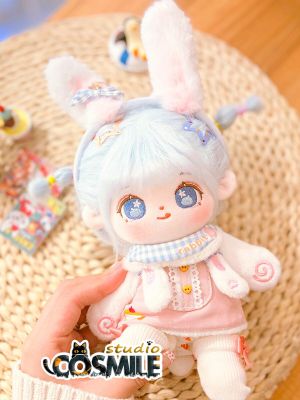 No Attribute Kpop Star Idol  Rabbit Tea Party Dress Costume Suit CP For 20Cm Plush Doll Stuffed Clothes Plushie Clothing SL Sa