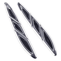 1คู่รถด้านหน้าซ้ายขวา Hood Vent ฝาครอบ Trim Fit สำหรับ Buick LaCrosse 2009 2010 2011 2013 Chrome ABS