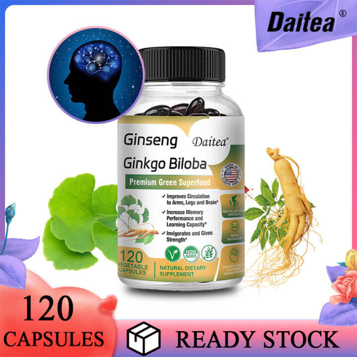 Recommended Ginseng And Ginkgo Biloba Extract Supplement Ginseng + Ginkgo Biloba Supplement - Improves circulation to arms, legs