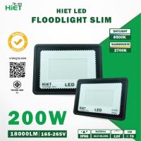 HIET ไฟสปอร์ตไลท์  LED FLOODLIGHT SLIM (AC) 200W Daylight ไฟสนาม ไฟถนน ไฟทางเดิน