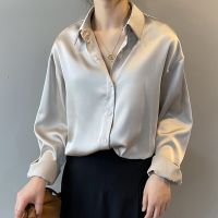 【CW】 Women  39;s Sleeve Silk Shirt   Woman - 2023 Aliexpress