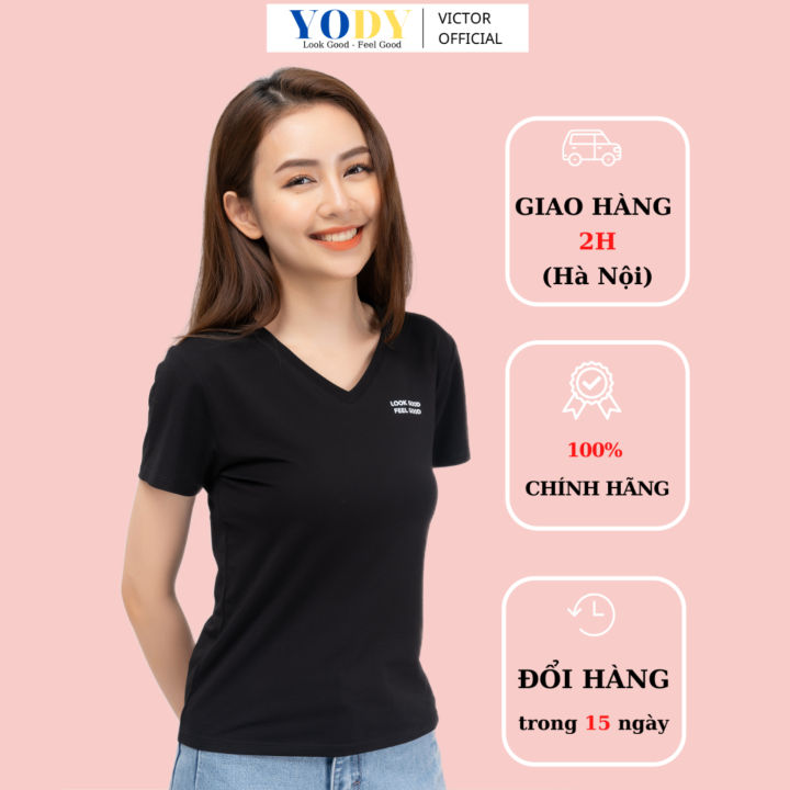 Áo phông thun nữ cổ tim YODY - Thiết kế thanh lịch và cổ tim trẻ trung, áo phông thun nữ YODY mang lại vẻ đẹp đơn giản nhưng không kém phần quyến rũ. Với chất liệu cotton 100%, áo phông thun cổ tim YODY còn mang đến sự thoải mái và dễ chịu khi mặc. Hãy đến ngay YODY để sở hữu chiếc áo phông thun nữ cổ tim đẹp nhất cho mùa hè này.