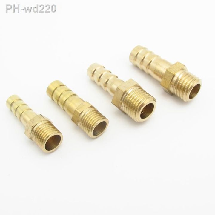 4mm-6mm-8mm-10mm-12mm-od-hose-barb-x-m8-m10-m12-m14-m16-m18-metric-male-thread-brass-pipe-fitting-connector-adapter-splicer