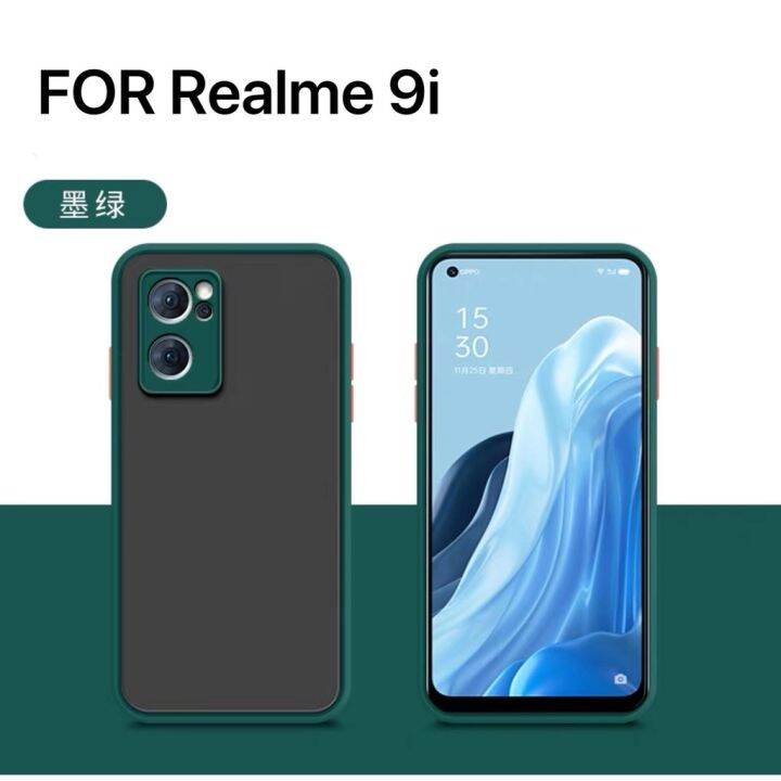 ส่งจากไทย-case-realme-9i-เคสโทรศัพท์-realme-9i-เคสกันกระแทก-ปุ่มสีผิวด้าน-กันรอยกล้อง-ขอบนิ่มหลังแข็ง