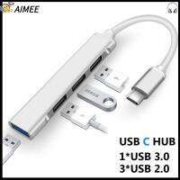 AIMEE มินิ ท่าเรือ USB-C ความเร็วสูง อะแดปเตอร์ OTG ฮับ USB Type-C ตัวขยาย USB ฮับ USB 3.0 ตัวแยก