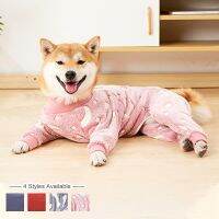 Pet Dog Clothes Flannel Warm Sweatshirt Jacket Dogs Hoodies for Large Dogs Labrador Alaskan Husky Dogs Pajamas Pet Costume