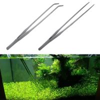 【YP】 Pliers Aquarium Aquatic Straight Elbow Forceps Clip Cleaning