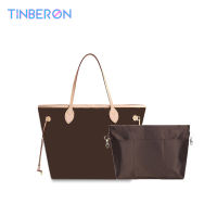 TINBERON กระเป๋า Liner ที่ถอดออกได้กระเป๋าซิป Tote Organizer ใส่กระเป๋าสุภาพสตรีกระเป๋าถือกระเป๋าเครื่องสำอางที่ถอดออกได้กระเป๋า Liner