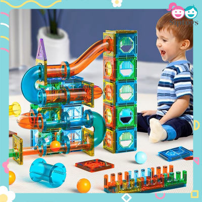 🧩 ตัวต่อแม่เหล็ก 93 ชิ้น 🧲 ตัวต่อ บล๊อก ของเล่นแม่เหล็ก Magic Piping Building Block