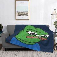 Pepe กบ Blankets Flannel สี่ฤดูกาล Apu Apustaja ผ้าห่มนุ่มพิเศษระบายอากาศสำหรับแผ่นโซฟาที่บ้าน