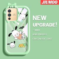 เคส JIUMOO สำหรับ VIVO V23 5G S12 5G V23i 5G เคสลายการ์ตูนซน Pochacco Patten สีสันสดใสน่ารักมอนสเตอร์ตัวน้อยกล้องนิ่มสำหรับเลนส์กันกระแทกแบบใสเคสมือถือเรียบง่ายฝาครอบป้องกันซิลิโคนความคิดสร้างสรรค์โปร่งใส