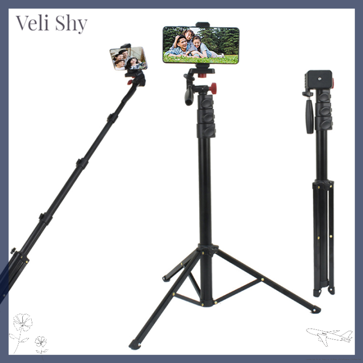 veli-shy-ขาตั้งกล้องอินเตอร์เฟซ1-4หัวพร้อมที่จับโทรศัพท์มือถือ3110