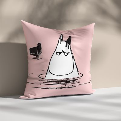 【hot】☋☈۞ Anime Cover Hippo Moomines Cushion Covers for Bed Pillows Pillowcase Sofa 45x45 Throw Hugs