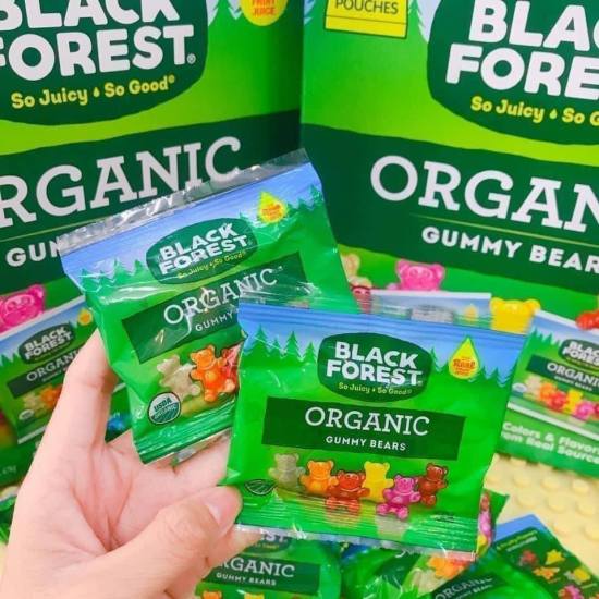 Combo 10 gói kẹo dẻo gấu black forest organic gummy bear 23g - ảnh sản phẩm 3