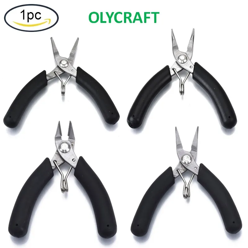 1 Pc Stainless Steel Mini Diagonal Cutting Pliers Flush Cutter Ferronickel  with PVC Handle Black 9x7.5x1.2cm/10x8.5x1.3cm/10x5.3x1cm/10x5.5x1cm for DIY  Jewelry Making