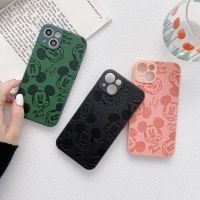 JieHui เคสโทรศัพท์แฟชั่นมิกกี้เมาส์สำหรับ iPhone 13 12 11 Pro Max X XS XR 8 7 Plus