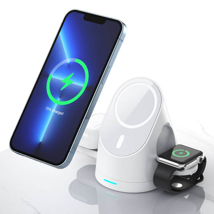 3-in-1-wireless-chargers-stand-สำหรับ-13-12-pro-max-mini-แท่นชาร์จแม่เหล็กสำหรับ-pro-charger