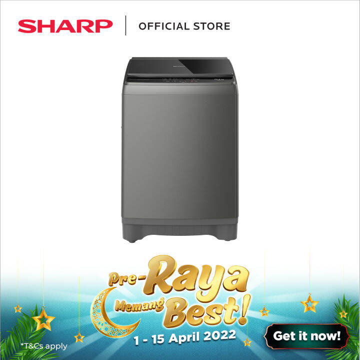 SHARP 15kg Full Auto Top Load Washer ESX159 Lazada