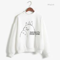 Totoro Kawaii Funny Cartoon Hoodie Women Harajuku Ulzzang Sweatshirt Cute Anime Pullover Winter Warm Tops Female