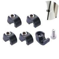 5pcs Bike Bicycle Brake Housing Buckle Brake Cable Hose Clamp Cable Guide Adapter Bike Frame Buckle Button Fixed Tubing Clip