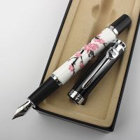 JINHAO Metal Ceramics Fountain Pen 0.5mm Nib Calligraphy Pen Vintage Pen for Writing Stationery Executive Office School Supplies  Pens