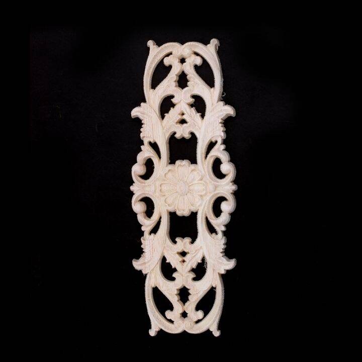 rubber-wood-carved-applique-retro-furniture-crafts-decor-new-22-5-8cm