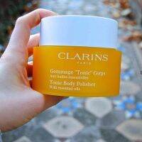 Clarins Tonic Sugar Polisher 250 g. สครับขัดผิวกายช่วยกระชับผิว และคืนความสดชื่นให้ผิวด้วยเอสเซนเชียลออยล์