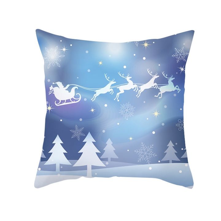 xmas-decorations-45-45cm-soft-cartoon-small-animal-forest-print-pillow-case-merry-christmas-sofa-chair-cushion-cover-home-decoration